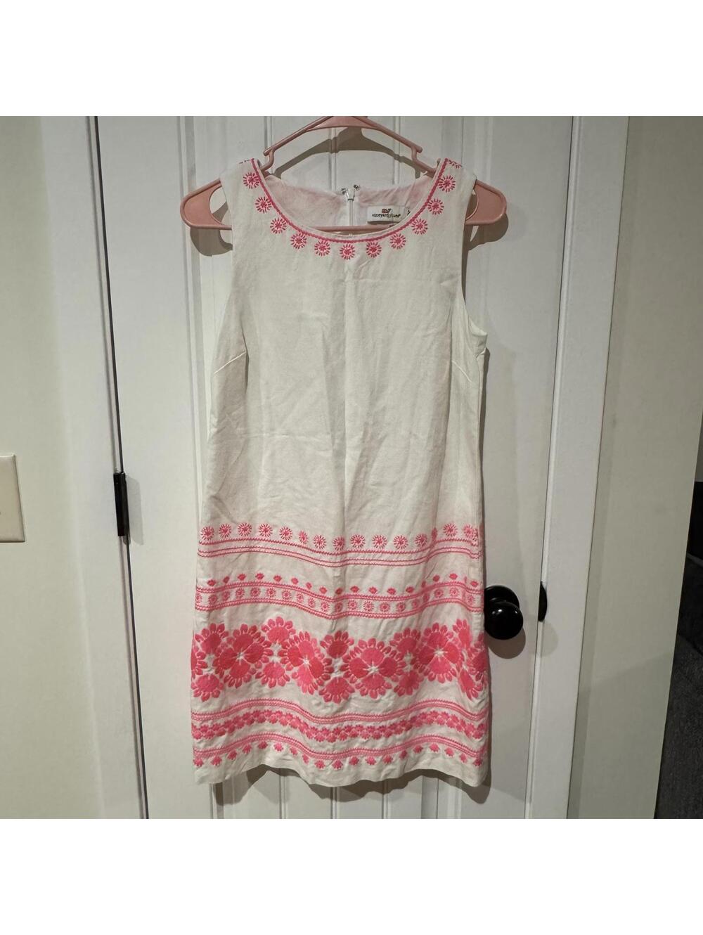 Vineyard Vines Hot Pink- Linen blend Dress-Size 0